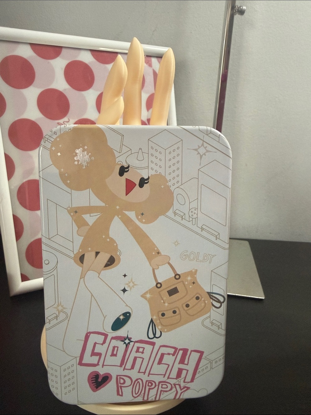 Coach Poppy Chan "Goldy" Limited Edition Collectible Metal Tin